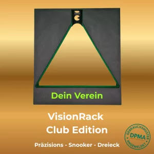 VisionRack Club Edition – rechteckiger Rahmen mit Vereinsaufschrift