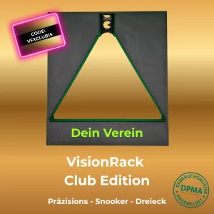 VisionRack Club Edition – rechteckiger Rahmen mit Vereinsaufschrift