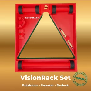 VisionRack Set – Snooker-Rack mit VisionFabX-Branding